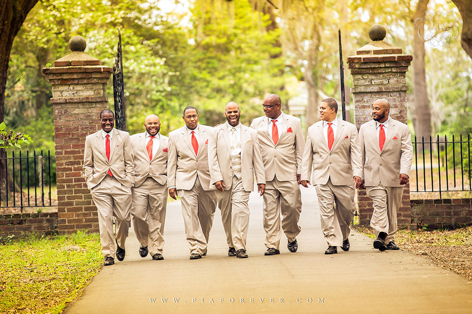 Groomsmen Portrait Session at Legare Waring House, Charleston, SC. Photo by Wedding Photographer in Charleston, Fia Forever.