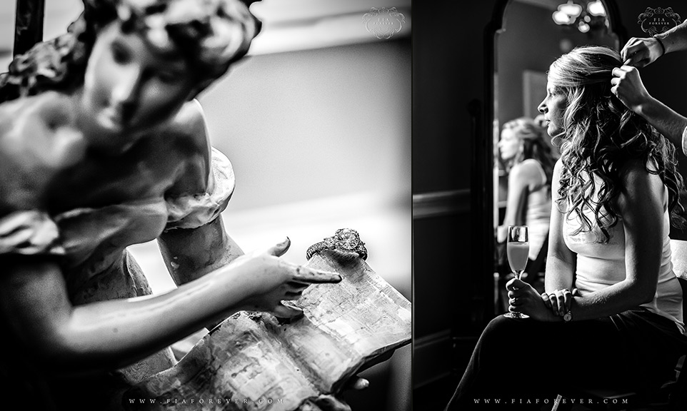 Wedding Ring Shot and Bride Getting Ready at Lowndes Grove Plantation Lavender Room Photo by Wedding Photographers in Charleston Fia Forever