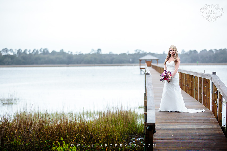 Bride portrait Lowndes Grove Plantation WeddingPhoto by Charleston Wedding Photographers Fia Forever