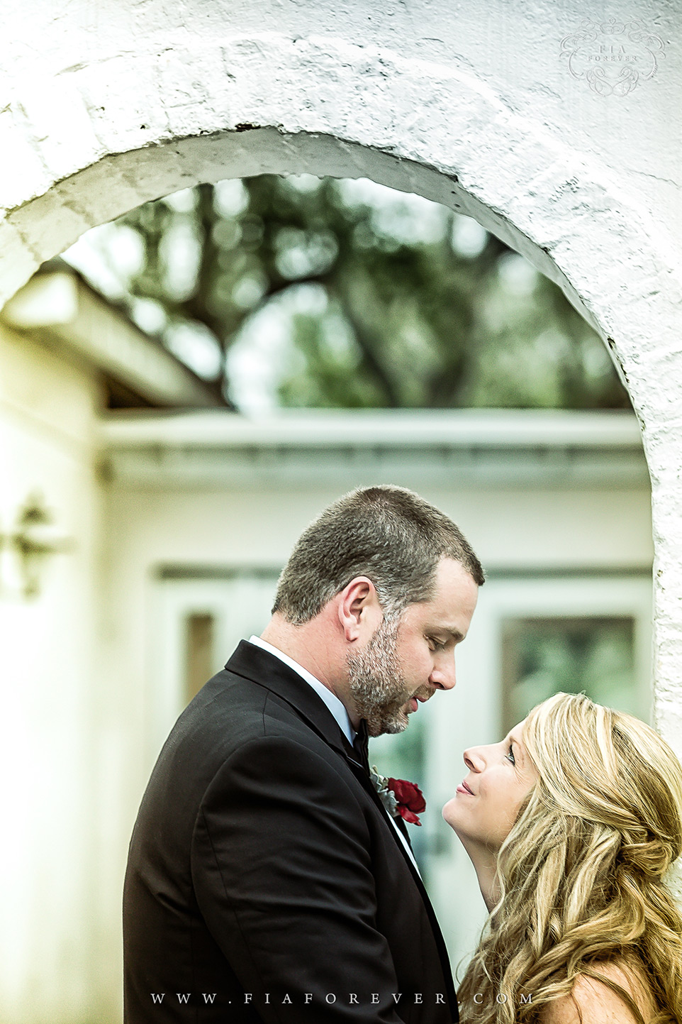 Bride and Groom portraits at Lowndes Grove Plantation WeddingPhoto by Charleston Wedding Photographers Fia Forever