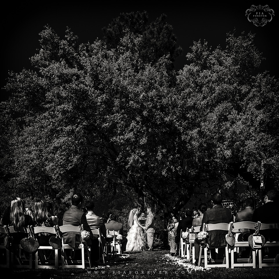 Creek-Club-Ion-Wedding-Ceremony-Black-and-White-photo-by-wedding-photographers-charleston-sc-Fia-Forever